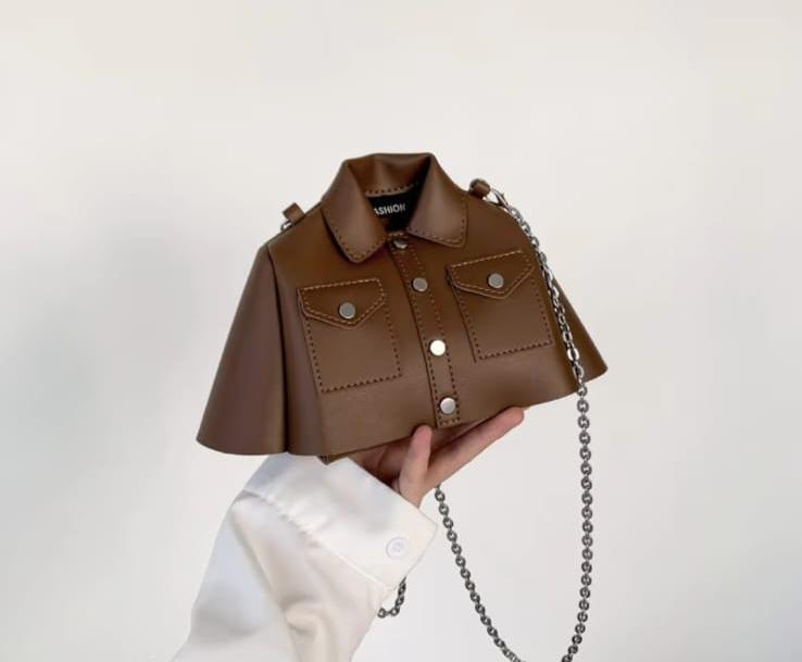 Stylish Girl's Black Rexine Shoulder Bag