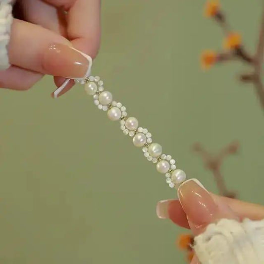 White Pearl Beads Beautiful Bracelet For Women's Girls