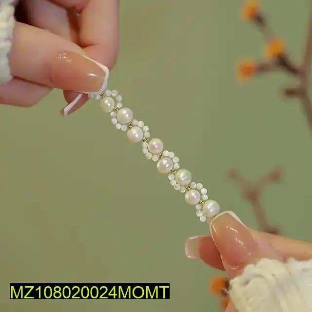 White Pearl Beads Beautiful Bracelet For Women's Girls