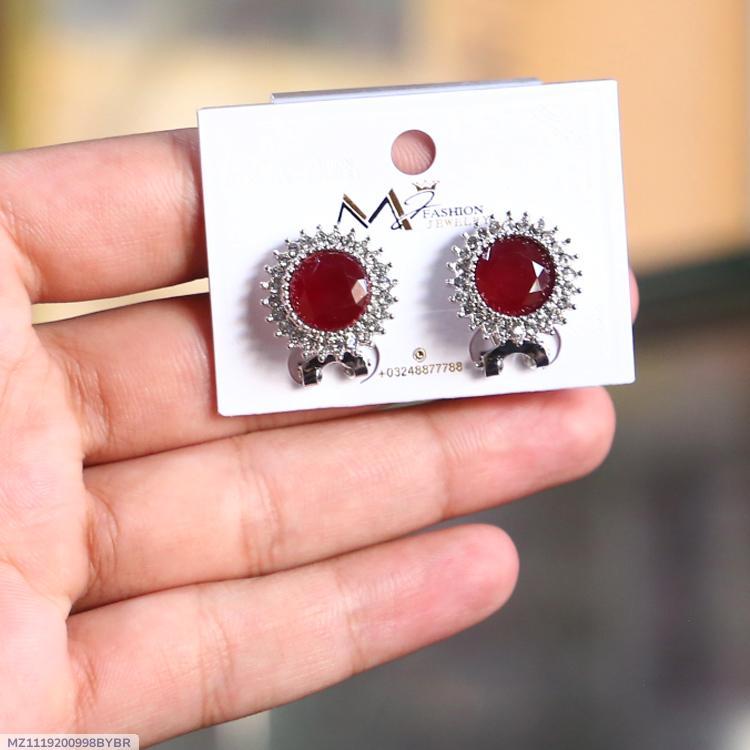 Funky Silver Plated Crystal Tops