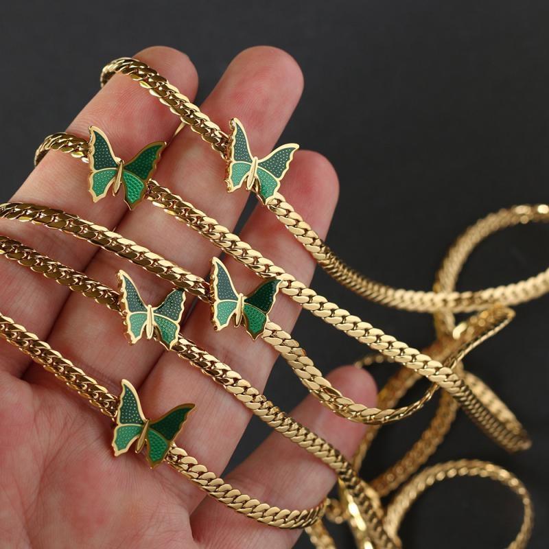 Butterfly Design Gold Plated Pendant