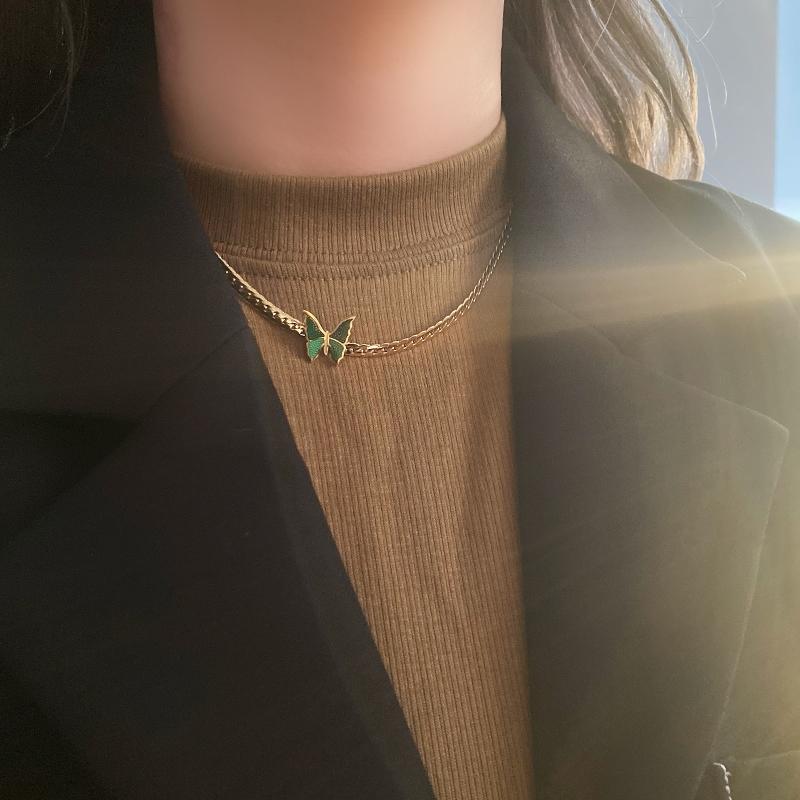 Butterfly Design Gold Plated Pendant