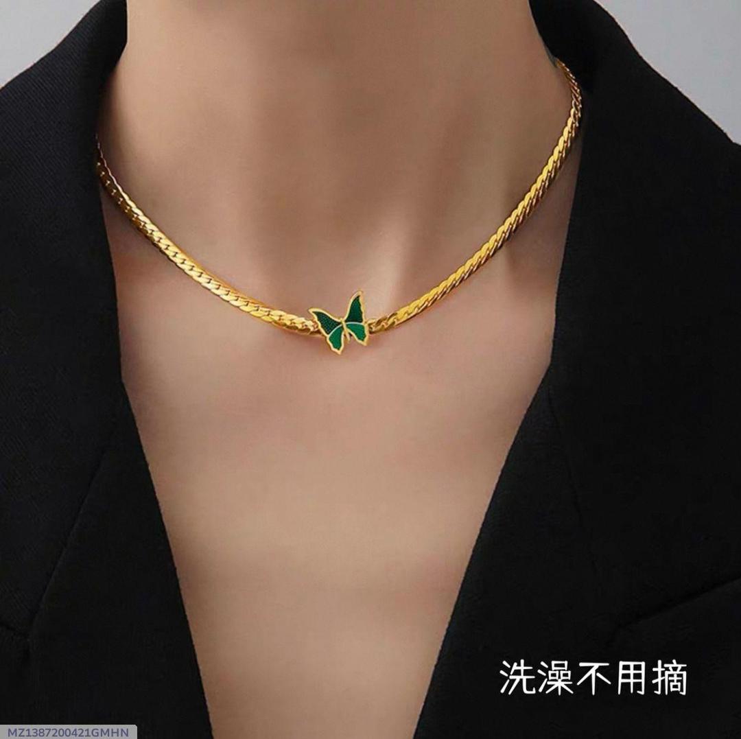Butterfly Design Gold Plated Pendant