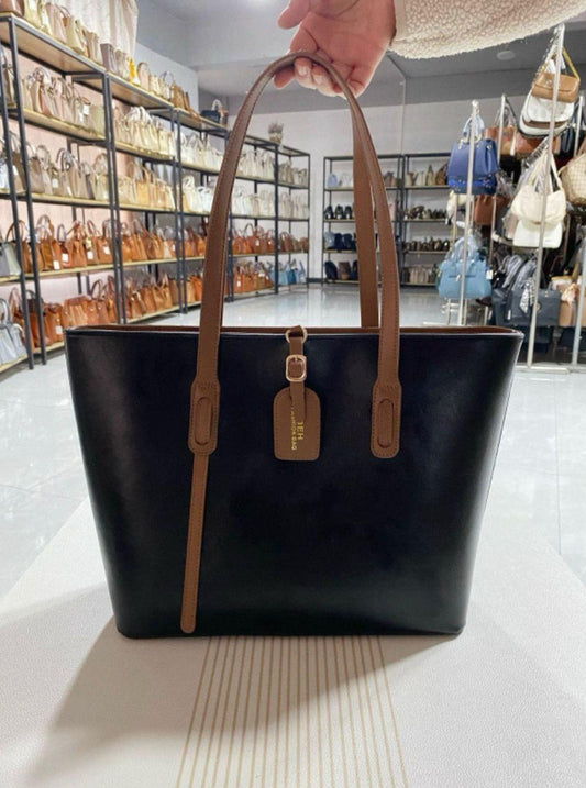 Women's PU Leather Plain Shoulder Bag