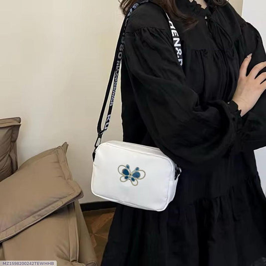 Chic Girl's Crossbody Bag - 1 Pc Stylish PU Leather