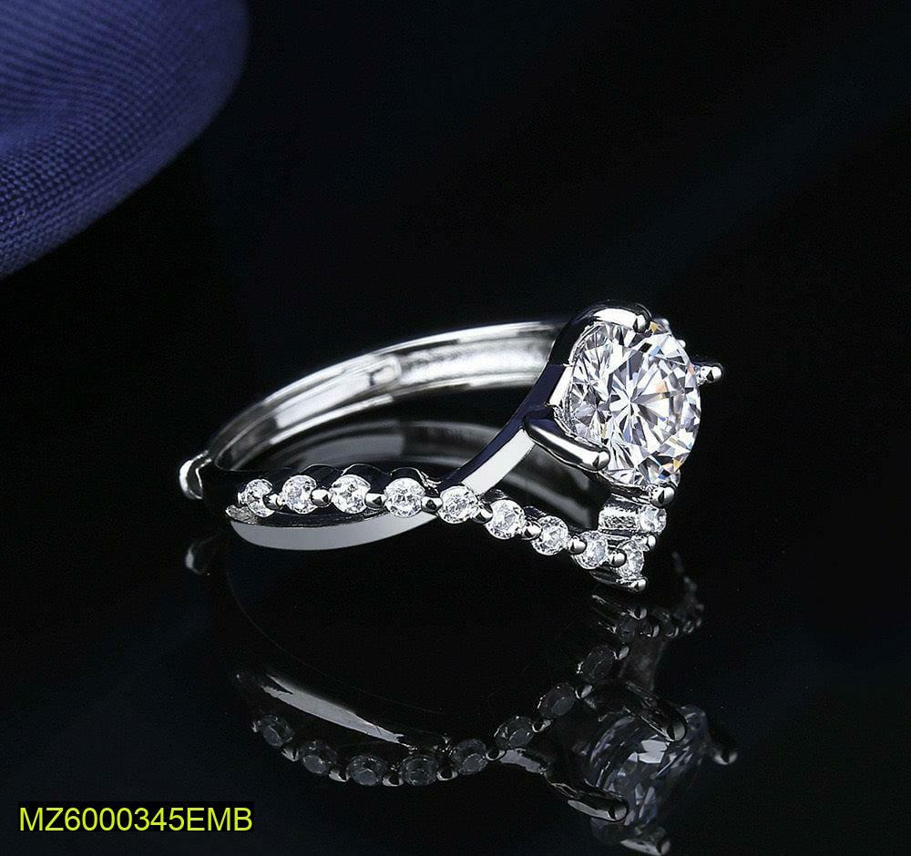 Crystal Diamond Ring