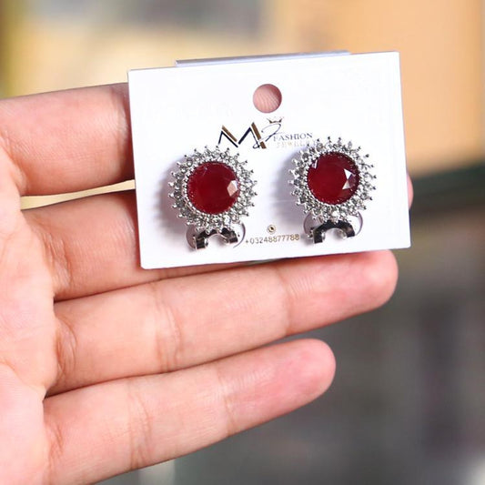 Funky Silver Plated Crystal Tops