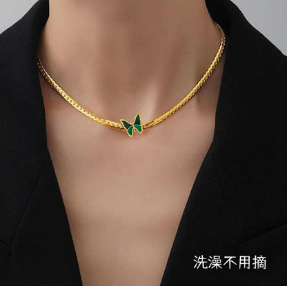 Butterfly Design Gold Plated Pendant