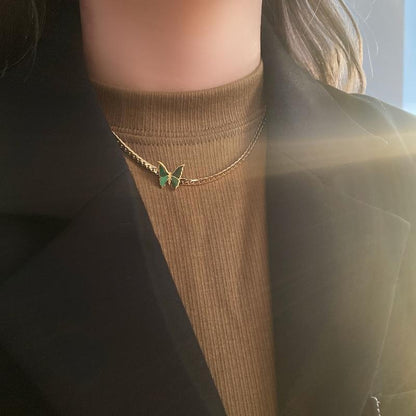 Butterfly Design Gold Plated Pendant