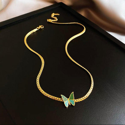 Butterfly Design Gold Plated Pendant