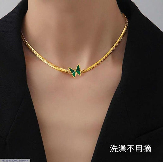 Butterfly Design Gold Plated Pendant