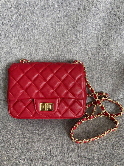 Girl's PU Leather Embroidered Shoulder Bag