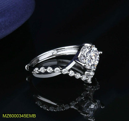 Crystal Diamond Ring