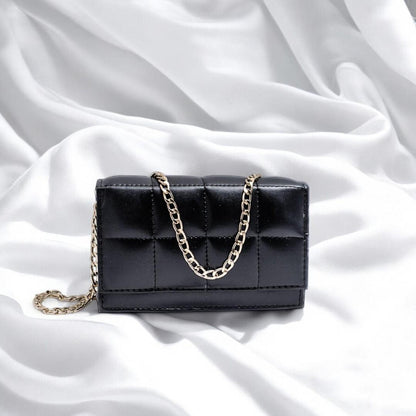 Girl's Stylish Black Crossbody Bag